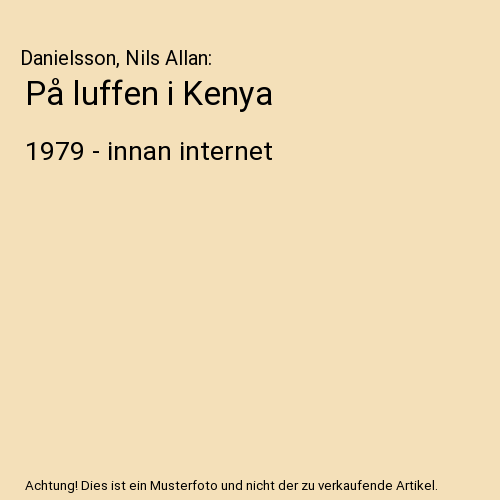 På luffen i Kenya