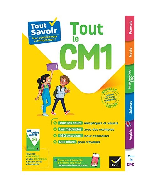 Tout Savoir CM1 - Tout-en-un: cours, méthodes et exercices dans toutes les matières