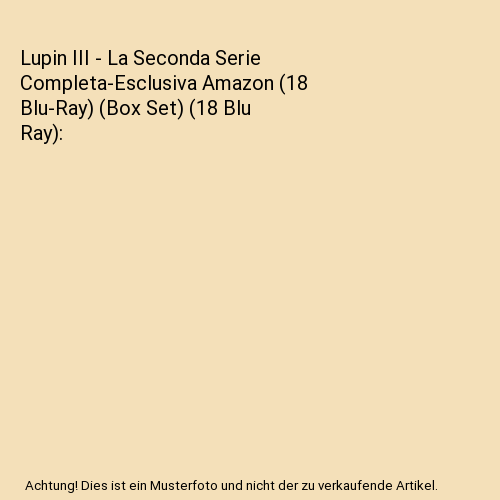 Lupin III - La Seconda Serie Completa-Esclusiva Amazon (18 Blu-Ray) (Box Set) (18 Blu Ray)