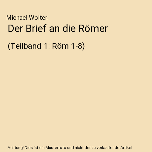 Der Brief an die Römer