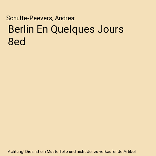 Berlin En Quelques Jours 9e éd.