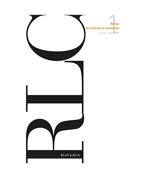 Revue De Litterature Comparee, 2022