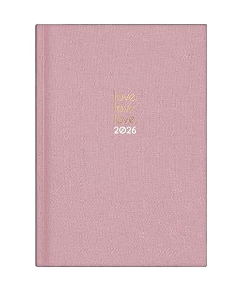 rido/idé 7021503906 | Buchkalender Young Line 2026 "Love " | A5, Textil