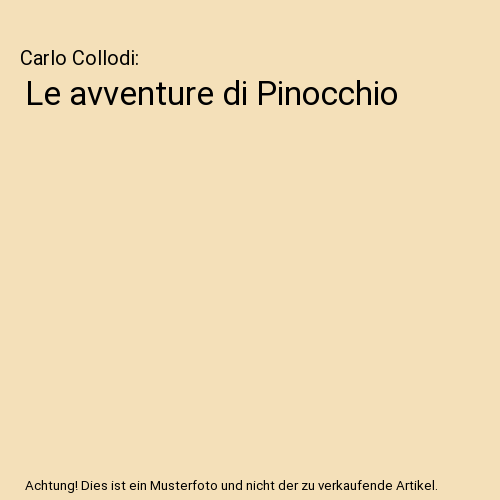 Le avventure di Pinocchio