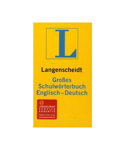 Langenscheidt Grosse Schulwörterbücher: Englisch-Deutsch