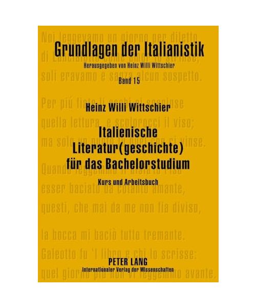 Italienische Literatur(geschichte) für das Bachelorstudium