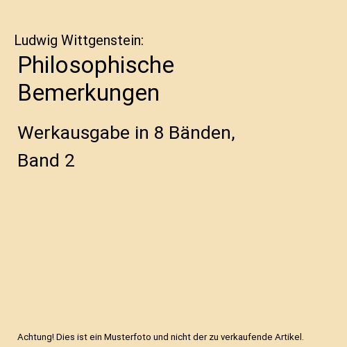 Philosophische Bemerkungen