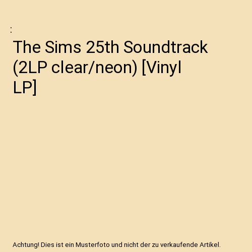 The Sims 25th Soundtrack (2LP clear/neon) [Vinyl LP]