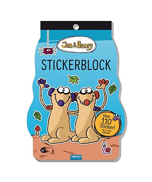 Trötsch Jan und Henry Stickerblock: Stickerblock Stickerbuch Beschäftigungsblock
