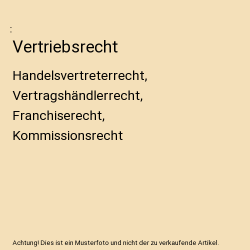 Vertriebsrecht