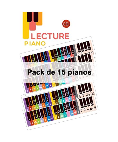 Pack de 15 pianos CE1