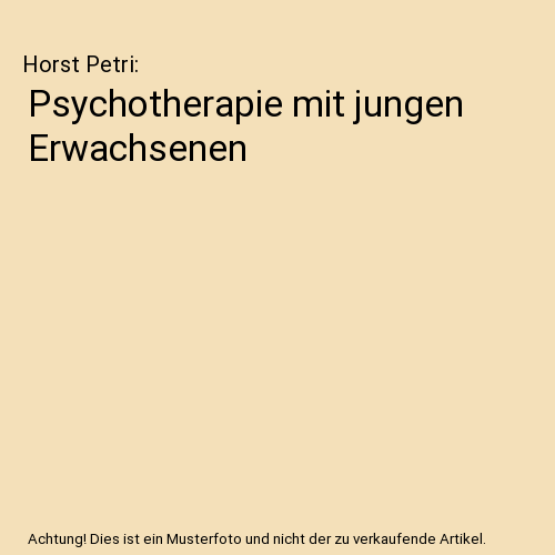 Psychotherapie mit jungen Erwachsenen