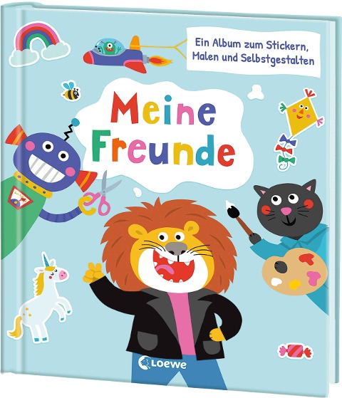 Meine Freunde: Ein Album zum Stickern, Malen und Selbstgestalten - Für die liebsten Freund*innen aus KiTa, Spielgruppe & Co. (Eintragbücher)