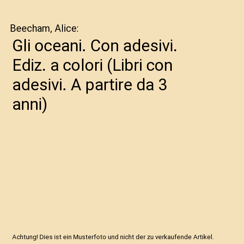 Gli oceani. Con adesivi