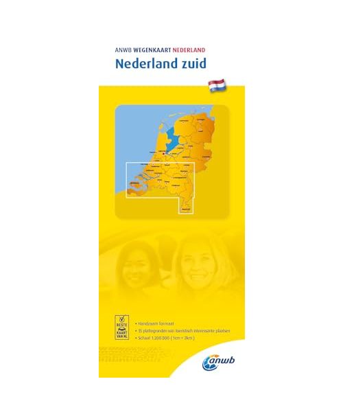 Wegenkaart Nederland zuid