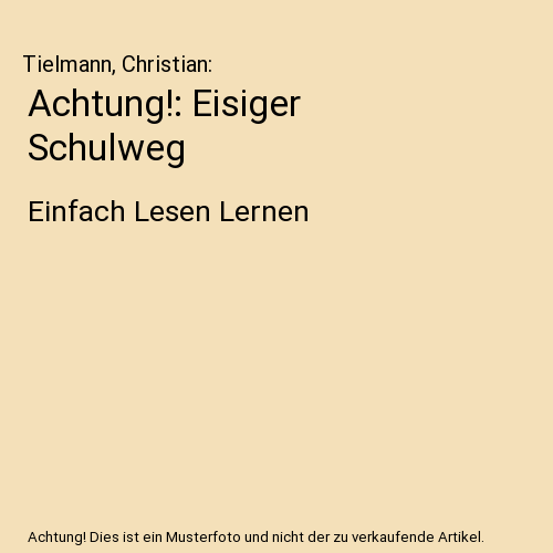 Achtung!: Eisiger Schulweg