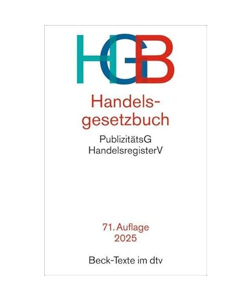 Handelsgesetzbuch. HGB