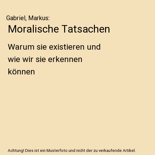 Moralische Tatsachen