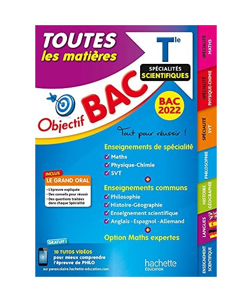 Objectif Bac Toutes les matières Term Spécialités scientifiques BAC 2022