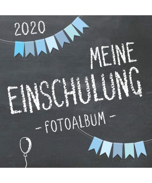 Meine Einschulung 2020 Fotoalbum zum Schulanfang für Jungen: Erinnerungsalbum & Gästebuch als Geschenk für die Schultüte zum ersten Schultag