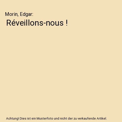 Réveillons-nous !