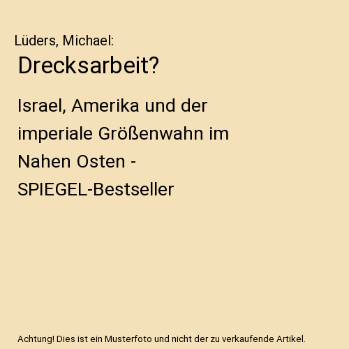 Drecksarbeit?
