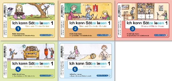 Ich kann Sätze lesen - In Silbenschreibweise - 90 Bild-Satz-Karten mit Selbstkontrolle