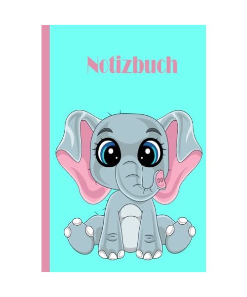 Elefant Notizbuch: Elefanten Notizbuch, breit liniertes, liniertes Papier-Notizbuch für Schule, Studenten, Geschenk für Kinder, Jungen, Mädchen, Teenager, Elefanten-Notizbuch, Elefanten Liebhaber