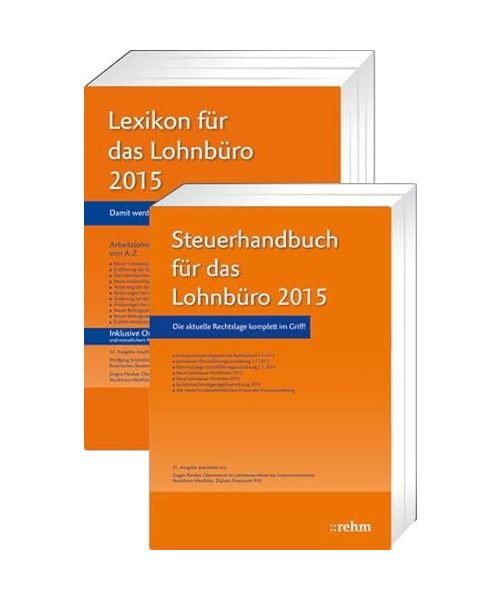 Buchpaket Lexikon für das Lohnbüro und Steuerhandbuch 2015