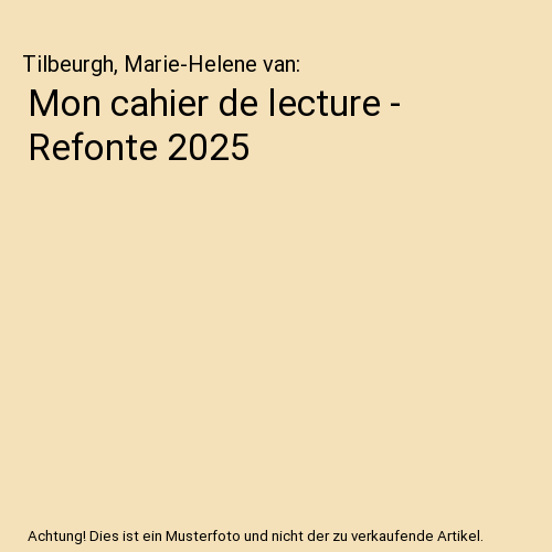 Mon cahier de lecture - Refonte 2025