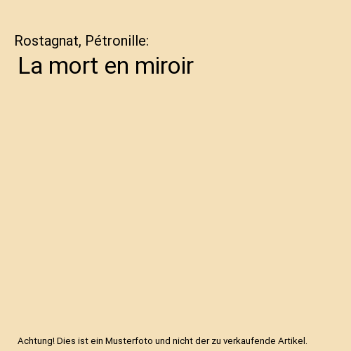 La mort en miroir