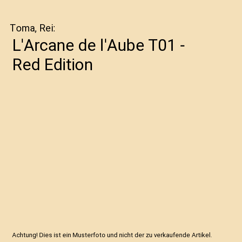 L'Arcane de l'Aube T01 - Red Edition