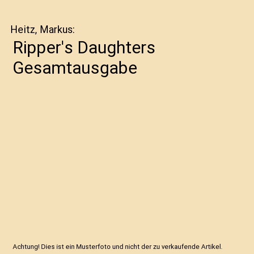 Ripper's Daughters Gesamtausgabe