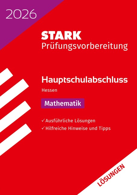 STARK Lösungen zu Mathematik - Hauptschulabschluss 2026 Hessen - Prüfungsvorbereitung (Abschlussprüfungen)