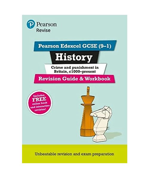 Pearson REVISE Edexcel GCSE History Crime and Punishment Revision Guide and Workbook incl. online revision and quizzes - for 2026, 2027 exams