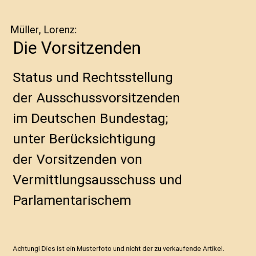 Die Vorsitzenden