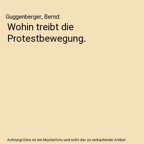 Wohin treibt die Protestbewegung.