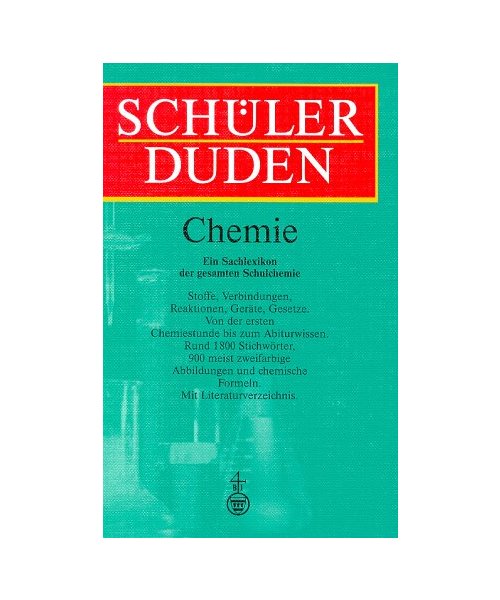 (Duden) Schülerduden, Die Chemie