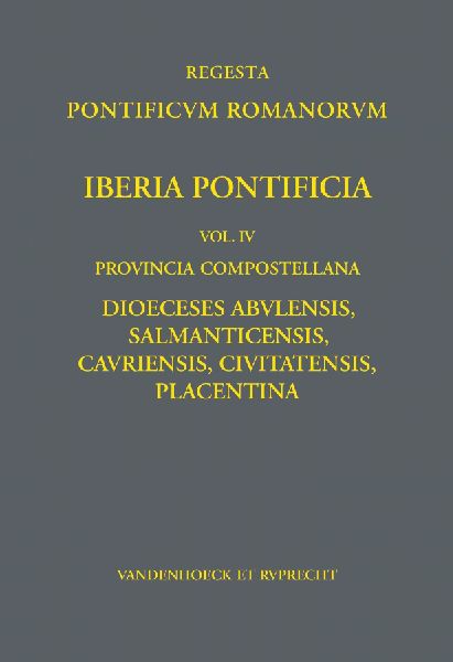 Iberia Pontificia. Vol. IV: Provincia Compostellana