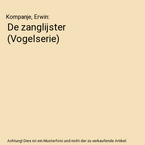 De zanglijster (Vogelserie)
