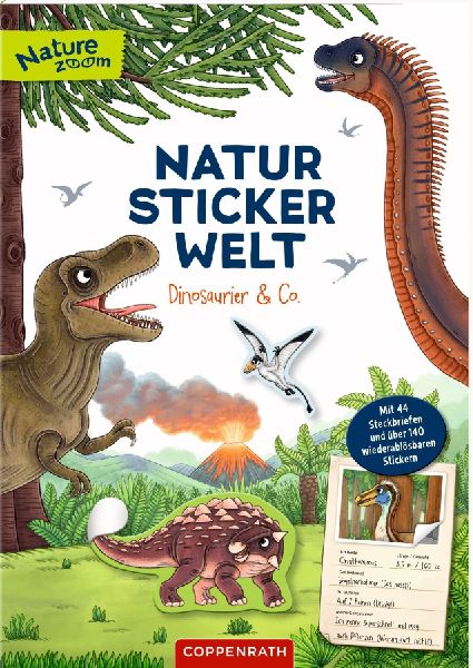 Natur-Stickerwelt - Dinosaurier und Co.