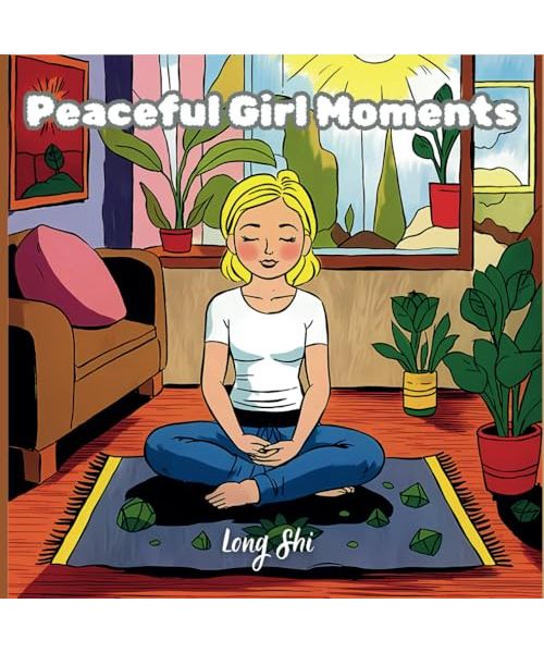 Peaceful Girl Moments: A Coloring Book with 50+ Cute and Easy Illustration to Color for Stress Relief