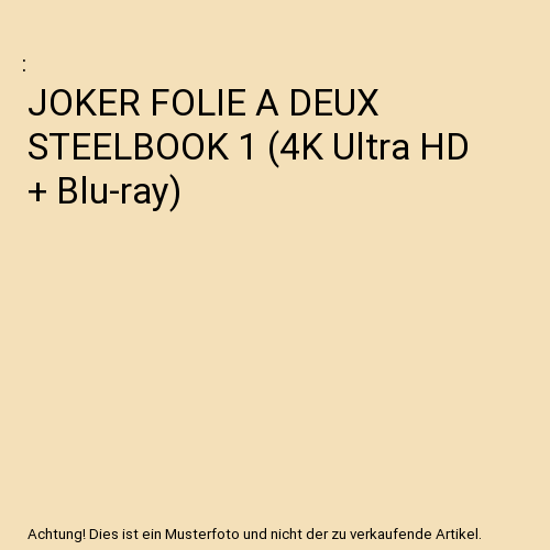JOKER FOLIE A DEUX STEELBOOK 1 (4K Ultra HD + Blu-ray)