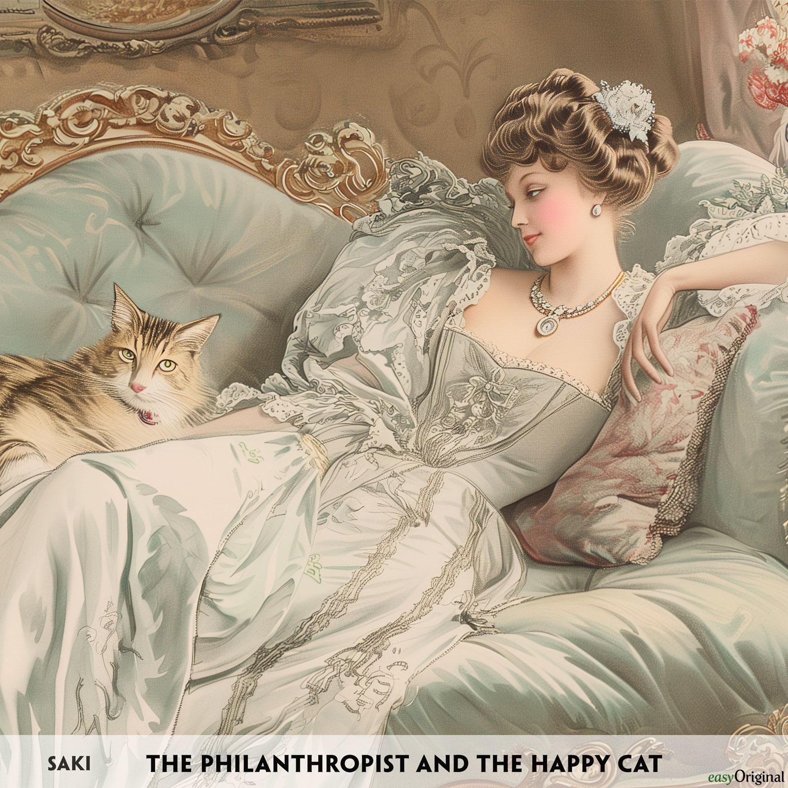 The Philanthropist and the Happy Cat - Englisch-Hörverstehen meistern: Englisch lernen mit Struktur: Durch Abschnitte den ungekürzten Originaltext meistern