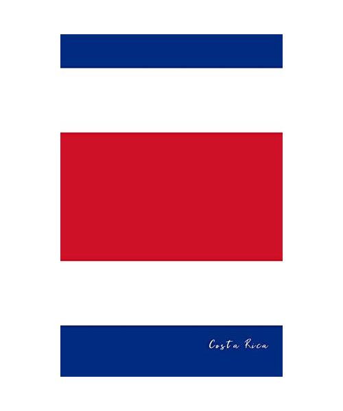 Costa Rica: Flagge, Notizbuch, Urlaubstagebuch, Reisetagebuch Zum Selberschreiben