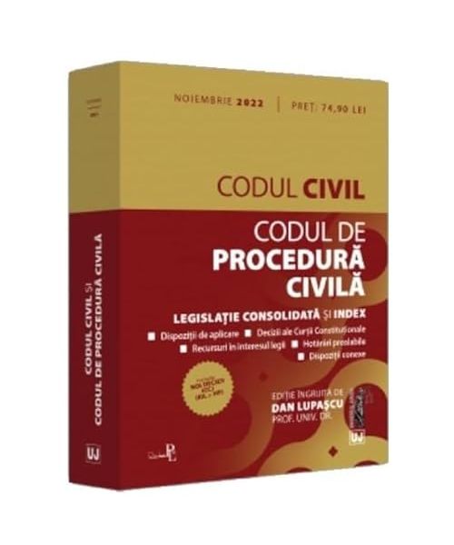 Codul Civil Si Codul De Procedura Civila Noiembrie 2022