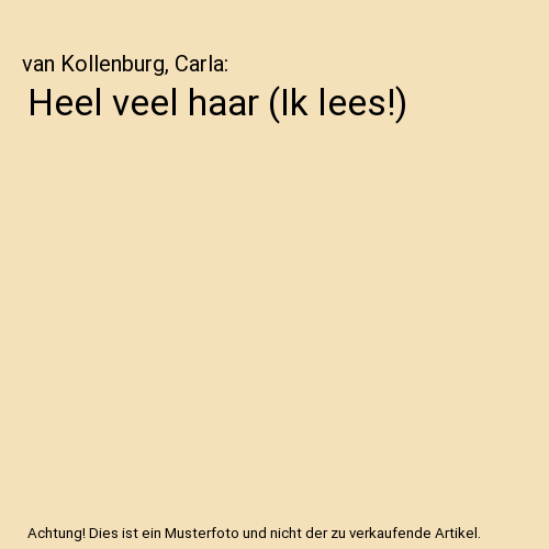 Heel veel haar (Ik lees!)
