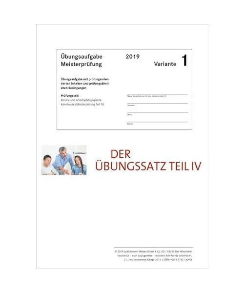 Der Übungssatz für Teil IV - Variante 1