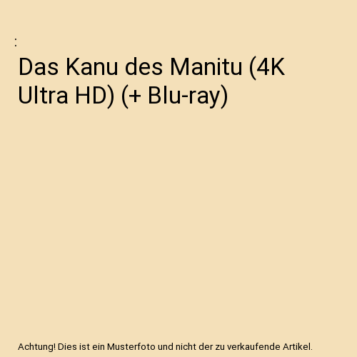 Das Kanu des Manitu. UHD + Blu-ray
