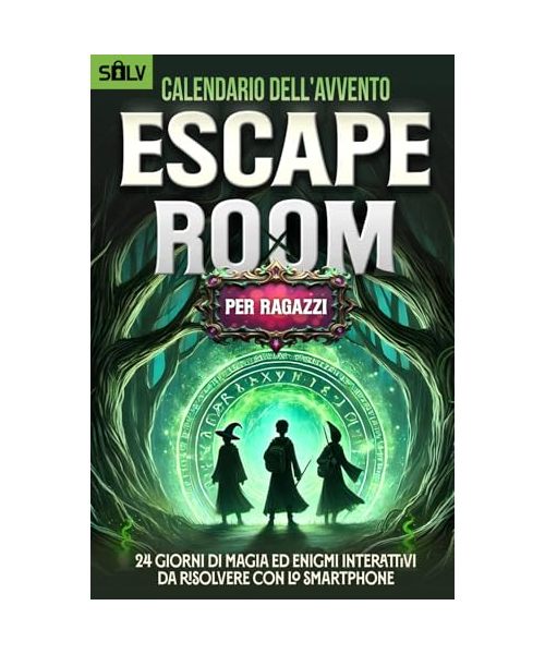 Calendario dell’Avvento Escape Room per Ragazzi: Un Viaggio Magico tra 24 Enigmi da Risolvere con lo Smartphone a partire dai 12 anni (Libro+App)